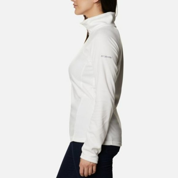COLUMBIA Glacial Half Zip White Pullover Fleece, Size S - Picture 8 of 12